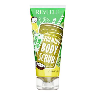 Revuele Schäumendes Körperpeeling Limette Kokosnuss und Minze 200 ml