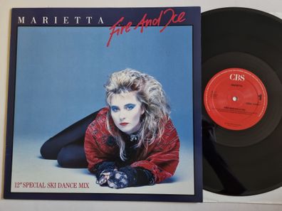 Marietta - Fire And Ice (12" Special Ski Dance Mix) 12'' Vinyl Maxi Germany