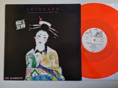 Lee Marrow - Sayonara (Don't Stop...) 12'' Maxi Germany ITALO DISCO ORANGE VINYL