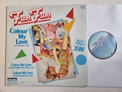 Fun Fun - Colour My Love 12'' Vinyl Maxi Germany ITALO DISCO
