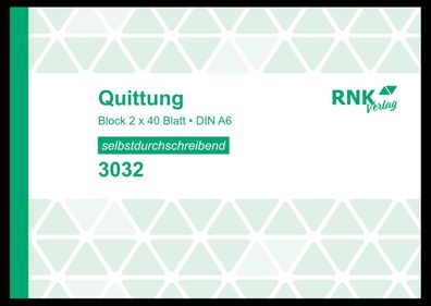 RNK Verlag 3032 Quittungsblock