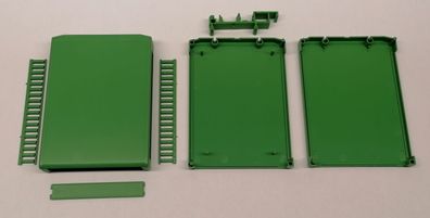 ABS Kunststoff Hutschienen Gehäuse grén 112x82x17,5mm CM36-17GN