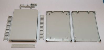 Elbag Kunststoff Hutschienen Gehäuse grau 112x82x17,5mm CM36-17GR