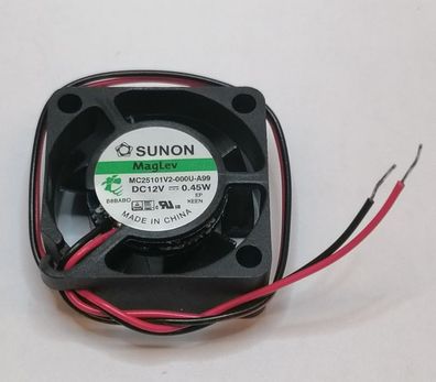 Sunon Léfter MC25101V2-000U-A99 12V 0,45W 25x25x10 5mÂ³/h 16dBa