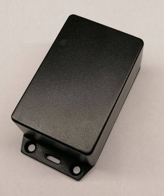 Hammond 1591XXLSFLBK Kunststoff ABS-Gehäuse 87x58x39 schwarz Flansch IP54