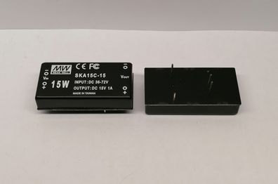 Mean Well SKA15C-15 DC/DC-Conv 36-72V: 15V 1000mA 15W