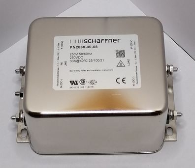 Schaffner Einphasenfilter zweistufig FN2060-30-08 250V/30A Funkentstörfilter