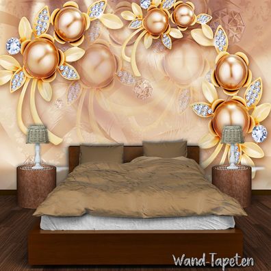 Vlies Fototapete Wandtapete Wandbilder Wanddekoration 3D Romantische Blume 1725