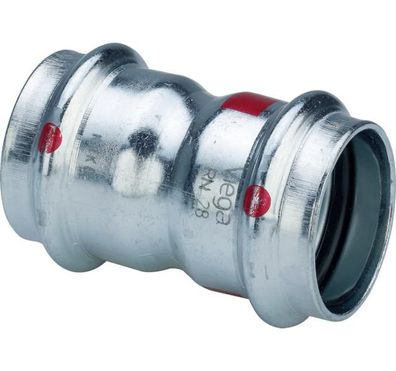 Viega Muffe mit SC Prestabo 1115 in 42mm Stahl verzinkt