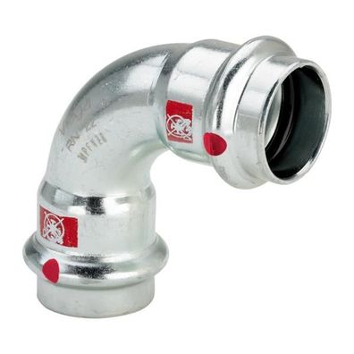 Viega Bogen 90 Grad mit SC Prestabo 1116 in 28mm Stahl verzinkt