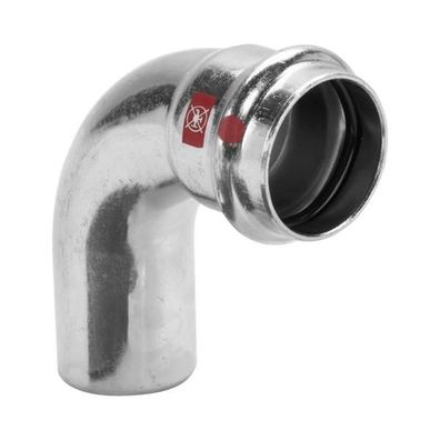 Viega Bogen 90 Grad mit SC Prestabo 1116.1 in 22mm Stahl verzinkt
