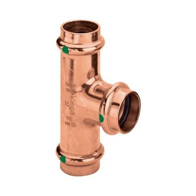 Viega T-Stück mit SC Profipress 2418 in 42x22x42mm Kupfer