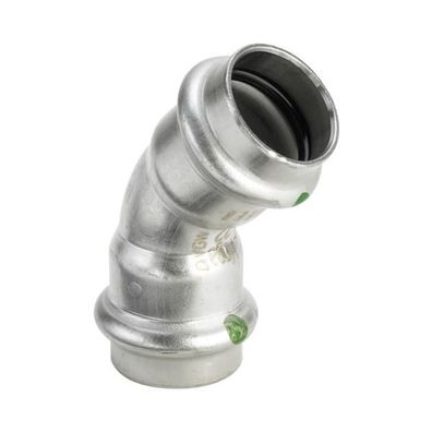 Viega Bogen 45 Grad mit SC Sanpress Inox 2326 in 22mm Edelstahl