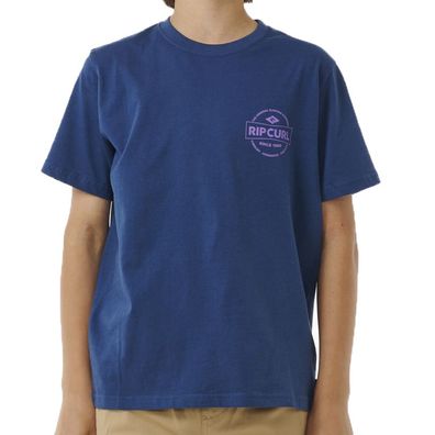 RIP CURL Kids T-Shirt Staple washed navy - Größe: 8 (130)