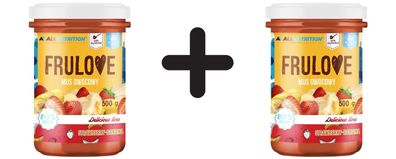 2 x Allnutrition Frulove Mousse, Strawberry-Banana - 500g
