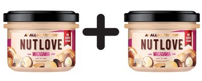 2 x Allnutrition Nutlove Smooth Cream, Macadamia - 200g