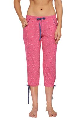 Schiesser - Damen Schlafhose - Jersey 3/4 Hose Farbe: Fuchsia Gr. 36