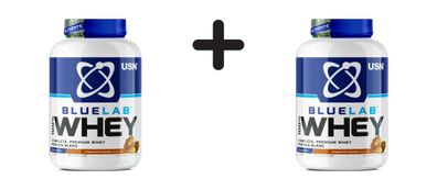 2 x USN Blue Lab Whey (2000g) Chocolate Caramel