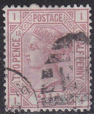 England GREAT Britain [1876] MiNr 0047 Platte 13 ( O/used ) [03] Wz/wmk