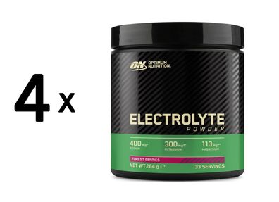 4 x Optimum Nutrition Electrolyte Powder (264g) Forest Berries