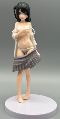 Anime/Manga-PVC-Sexy Anime Mädchen-schwarze Haare-Kimono-ca.19cm-Erwachsene