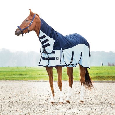 Horse Guard Regen- und Insektendecke Aiman für Pferde - blau