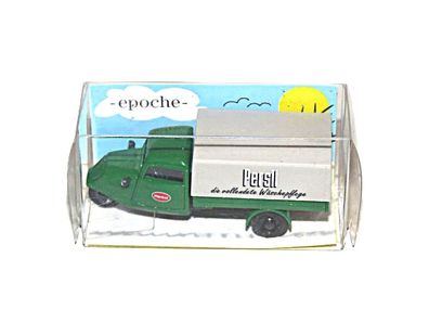 epoche 08412 - Tempo Hanseat 3 Rad mit Plane - Persil - H0 1:87 - Originalverpackung