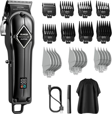 GLAKER Hair Trimmer Professional Hair Trimmer Men´s Hair Trimmer Beard Trimmer Wirele