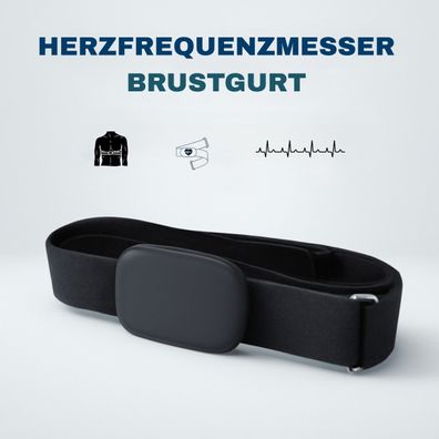 Wasserdichter Bluetooth 5.0 Herzfrequenz Brustgurt - ANT Herzmonitor