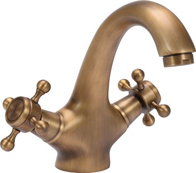 Waschtischarmatur RETRO BRONZE Vintage Wasserhahn, Mischbatterie