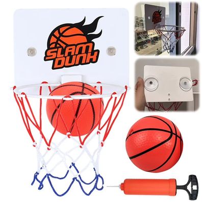 Basketballkorb Mit Saugnapf Und 2 Bällen, Basketballkorb Für Den Innenbereich, M
