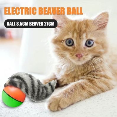 Elektrische Biber Wiesel Rolling Ball Jagen Krallen Biss Spielzeug Für Haustier