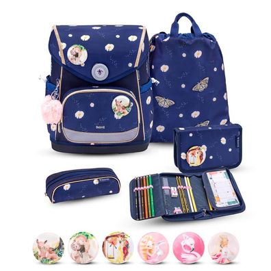 Belmil Compact Plus Premium Schulranzen Set 5-teilig "Daisy"