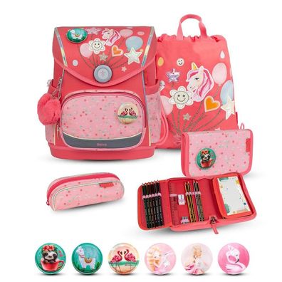 Belmil Compact Plus Premium Schulranzen Set 5-teilig "Rose Quartz"