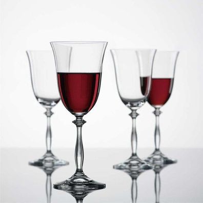 Rotweingläser Angela klar 350 ml 6er Set