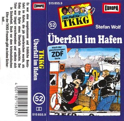 MC: TKKG - Folge 52: Überfall im Hafen (1987) Europa 515 855.9