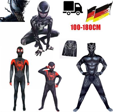 Spiderman Kostum Kinder Cosplay Cosplay Karneval Schulparty Overall Christmas DE
