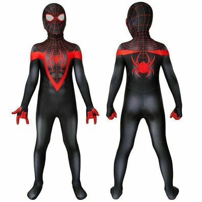 Spider Man Cosplay Kostum Miles Tobey Maguire Erwachsene Kinder Jumpsuit NEU