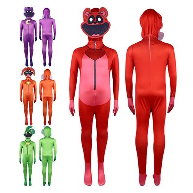 DEU Kinder Smiling Critters CatNap Kostum Karneval Party Cosplay Outfit Jumpsuit