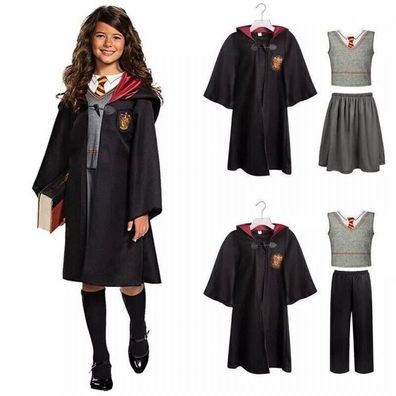 Kinder Cosplay Harry Potter Hermine Granger Gryffindor Uniform Sets Fancy Kostum