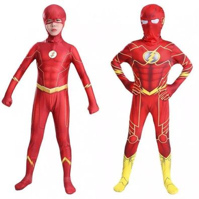Kind Jungen The Flash Cosplay Kostum Superhelden Kostum Party Outfit Halloween