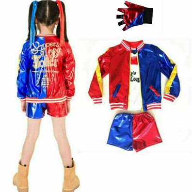 Madchen Kostum Selbstmordkommando Harley Quinn Kinder Cosplay Kostum Karneval