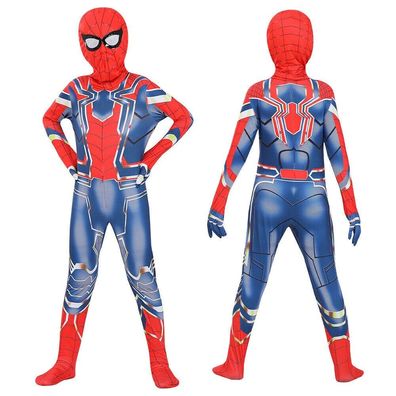 Kinder Eisen Spider Boys Jumpsuit Cosplay Kostum Halloween Karneval Party Prop