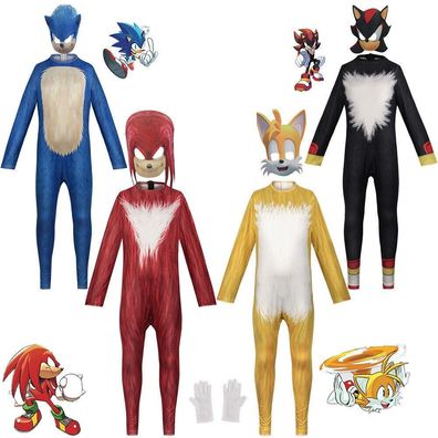 Kinder Jungen Madchen Hedgehog Sonic Shadow Knuckles Tails Cosplay Kostume Party