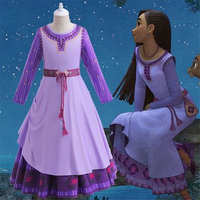 Kinder Madchen Wish Asha Prinzessin Kleid Cosplay Kostum Party Outfit Set DE