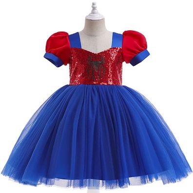 Kinder Spidergirl Kostum Madchen Kleider Karneval Fasching Cosplay Partykleid