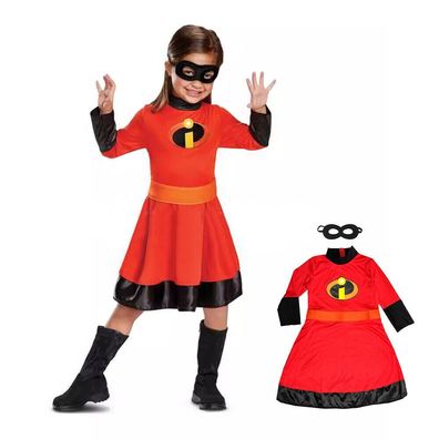 Kinder Madchen The Incredibles Voliet Kostum Kleid Cosplay Halloween Gr 98 140