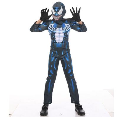 Kinder Jungen Venom Superheld Jumpsuit Cosplay Party Body Spielanzug Kostum