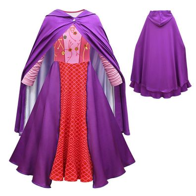 Kinder Madchen Hocus Pocus Sarah Sanderson Cosplay Fancy Kostum Karneval Party
