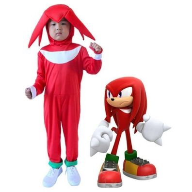 Knuckles the Echidna Kostum Karneval Fasching Kinder Madchen Jungen Cosplay SetÐ¹